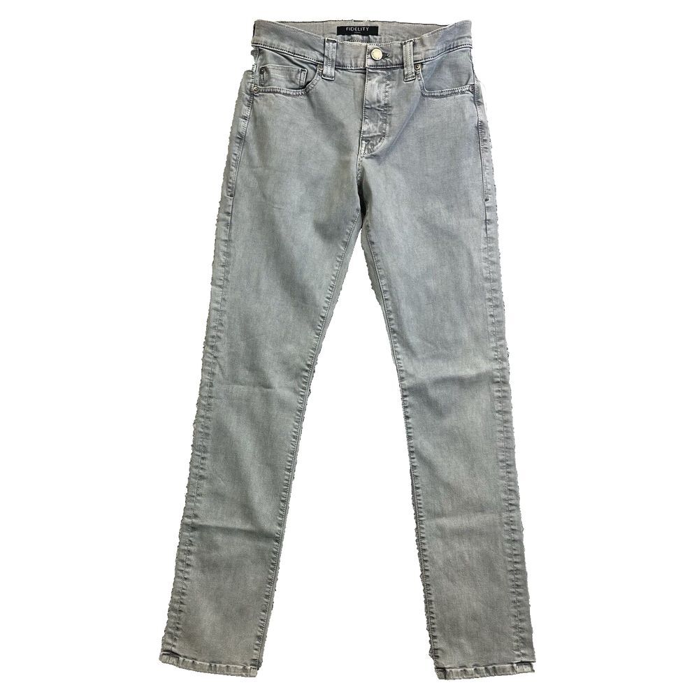 FIDELITY Men's Denim Jeans Light Wash Sage Green Sz 28x32 NEW